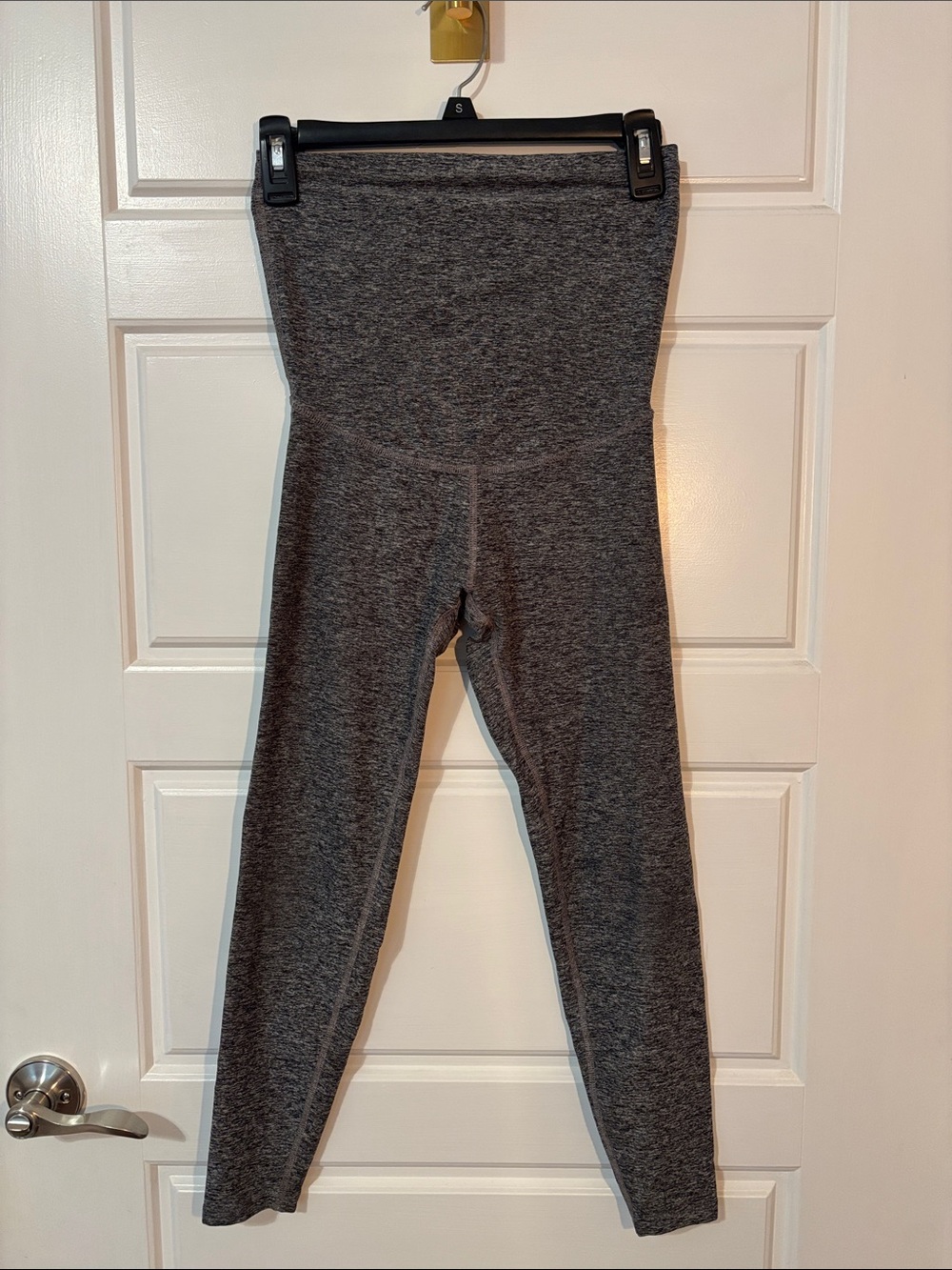 Beyond Yoga Maternity Charcoal Gray High-Waist Leggings